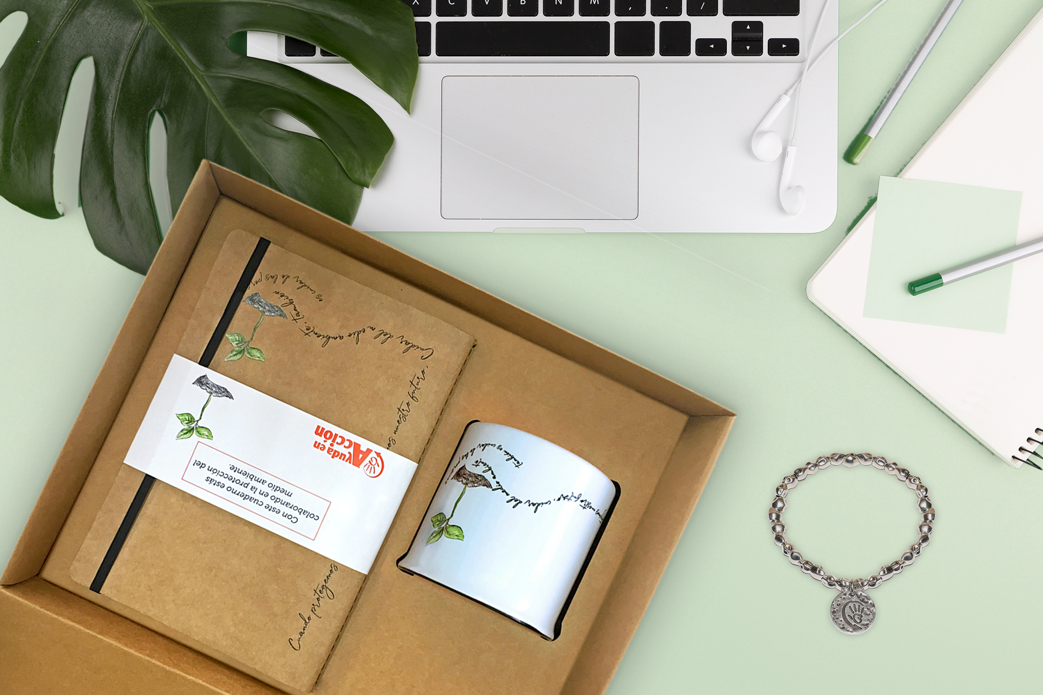 Producto solidario diseñado y producido por Forletter para Ayuda en Acción